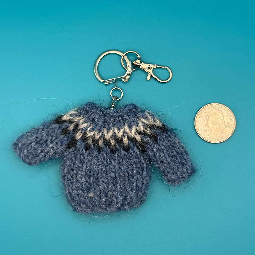 100% Scottish Wool Mini Sweater Bag Charms