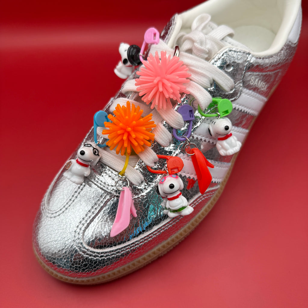 Snoopy Shoe Charms + Plastic Clips