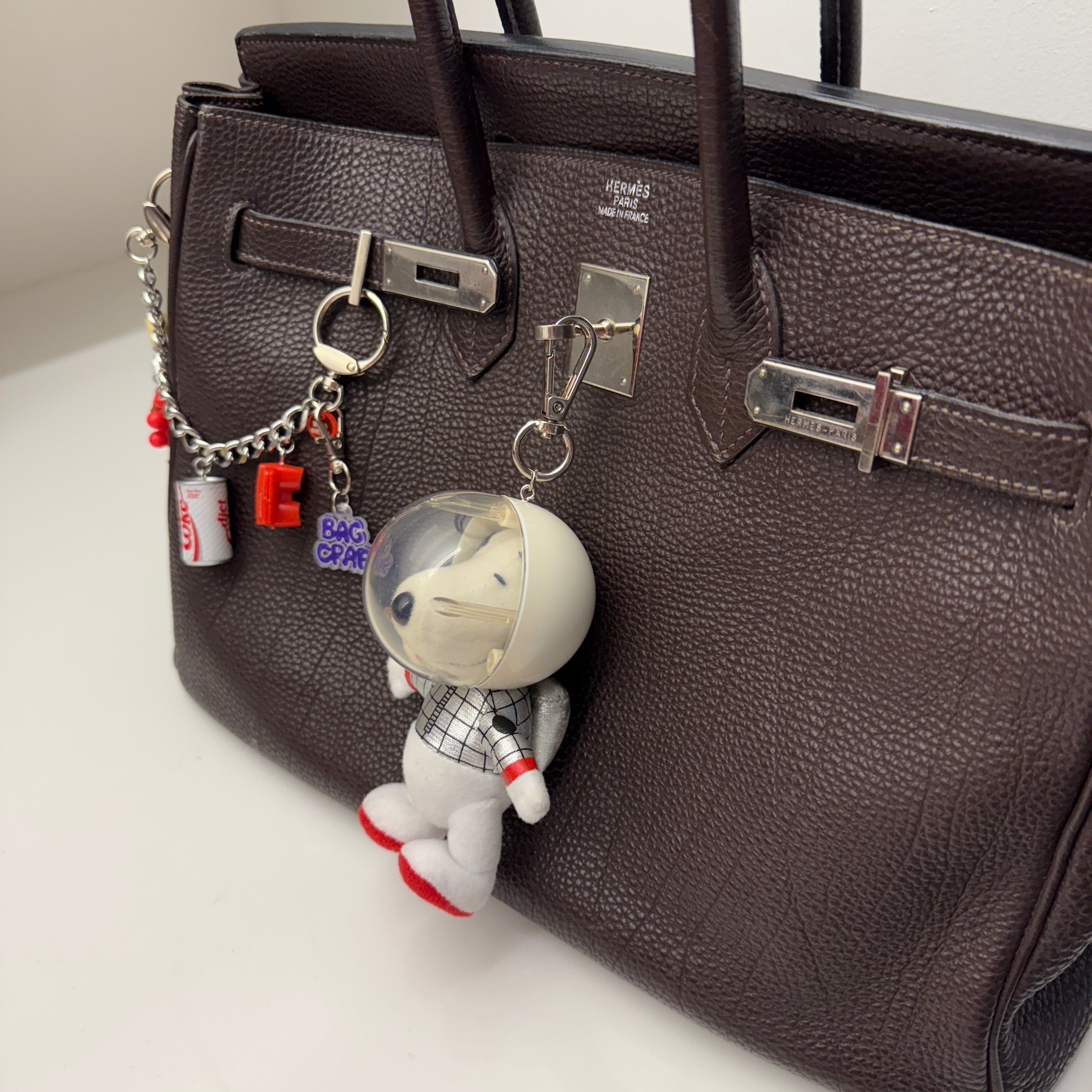Snoopy Astronaut Plush   - RARE - snoopy rar peanuts vintage keychain vintage charms for bag nostalgia vintage keychains y2k collectible - Bag Crap