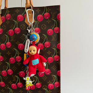 One-of-One     Set — Red Teletubbie - vintage bag charm packs nostalgia vintage y2k vintage keychain vintage charms for bag nostalgia vintage keychains y2k collectible - Bag Crap