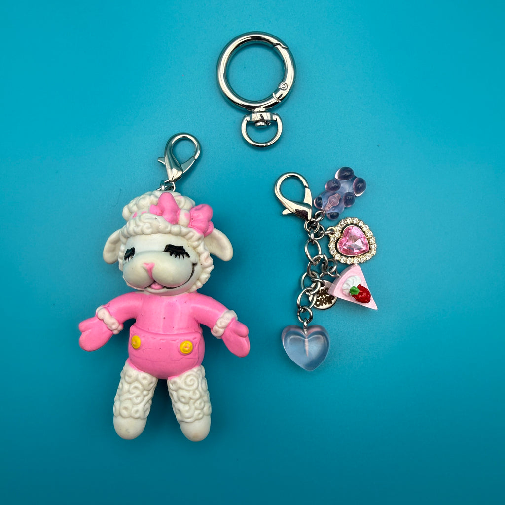 1:1 Vintage 90s Cartoon Bag Charm Pack: Lamb Chop