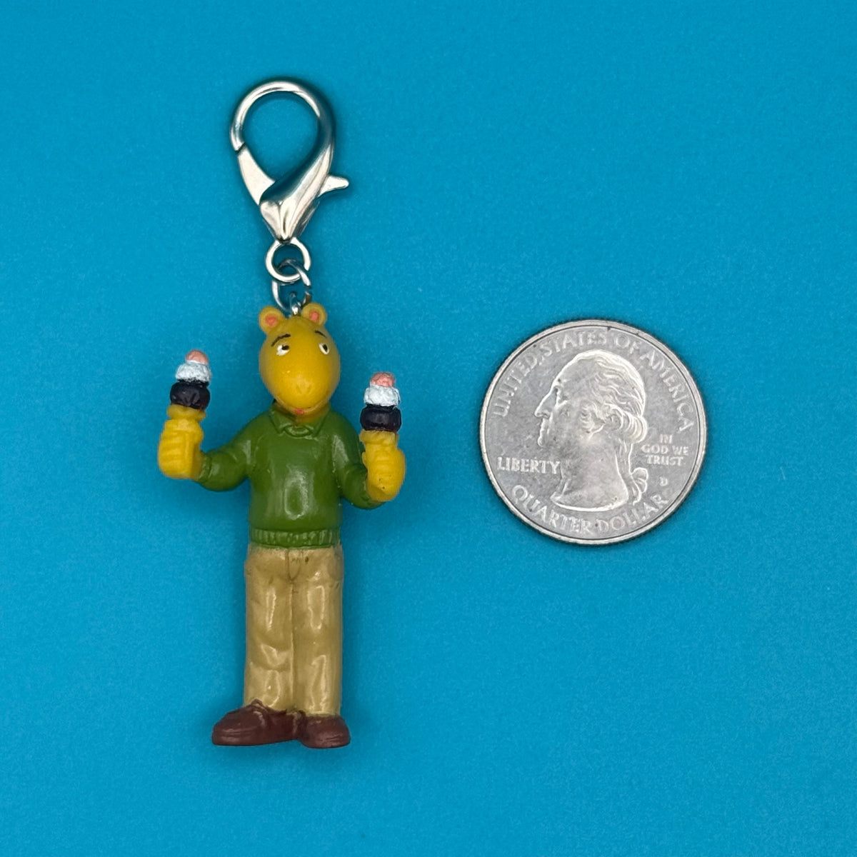 RARE  ‘90s Arthur PBS Character Mini  s -  vintage keychain vintage charms for bag nostalgia vintage keychains y2k collectible - Bag Crap