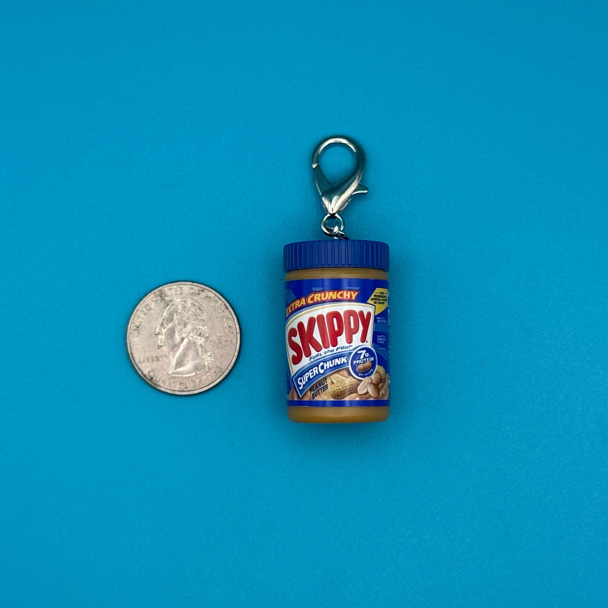 Mini Skippy Supreme Chunk Peanut Butter - bodega food grocery nyc ny apple fruit vegetables fun vintage keychain vintage charms for bag nostalgia vintage keychains y2k collectible - Bag Crap