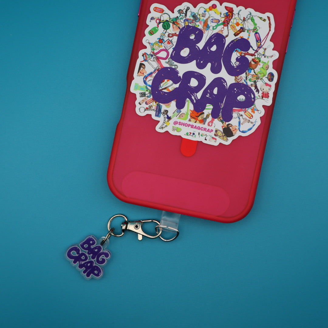 Crap Signature 3” Waterproof Sticker -  vintage keychain vintage charms for bag nostalgia vintage keychains y2k collectible - Bag Crap
