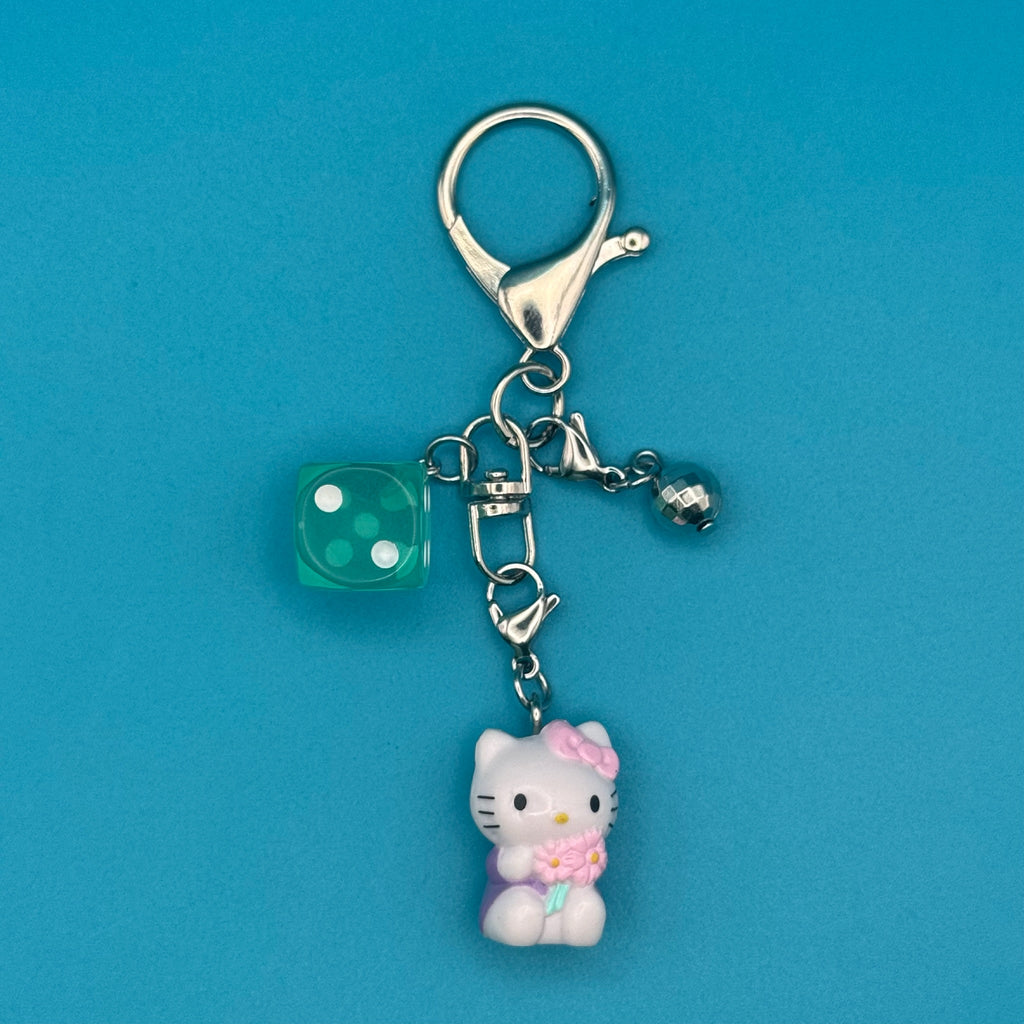 VTG  Mini Hello Kitty Bag Charm Set: Silver or Gold