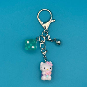 VTG  Mini Hello Kitty   Set: Silver or Gold - vintage bag charm packs nostalgia vintage y2k vintage keychain vintage charms for bag nostalgia vintage keychains y2k collectible - Bag Crap