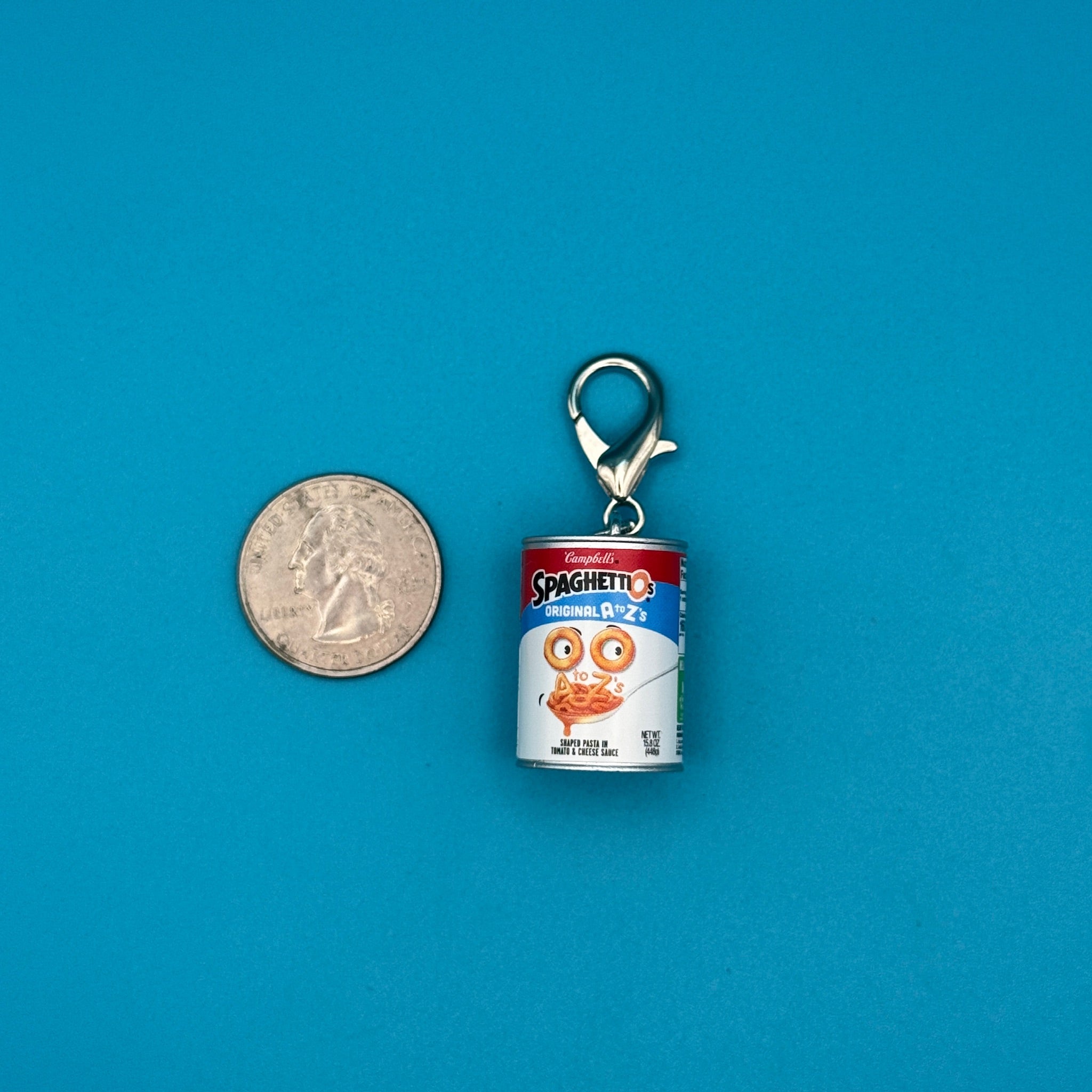Mini Campbell's SpaghettiOs -  vintage keychain vintage charms for bag nostalgia vintage keychains y2k collectible - Bag Crap
