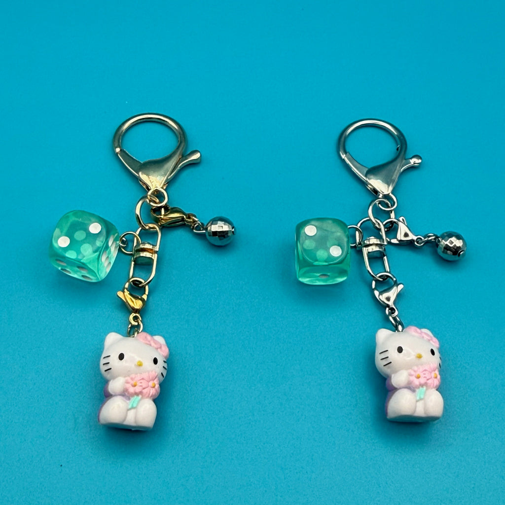 VTG  Mini Hello Kitty Bag Charm Set: Silver or Gold