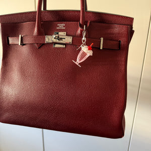 Retro Cherry Milkshake -  vintage keychain vintage charms for bag nostalgia vintage keychains y2k collectible - Bag Crap