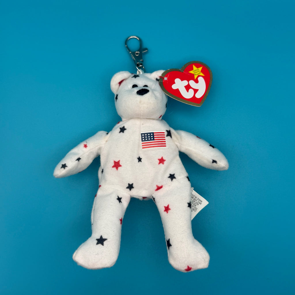 VTG Teenie Beanie Baby ‘Glory the Bear’ Bag Charm