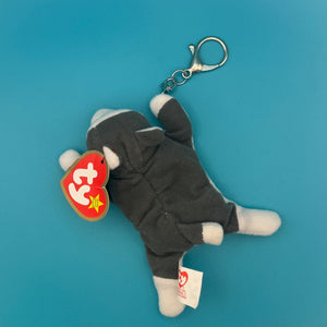 Teeny Beanie Baby ‘Nook’ the Husky -  vintage keychain vintage charms for bag nostalgia vintage keychains y2k collectible - Bag Crap