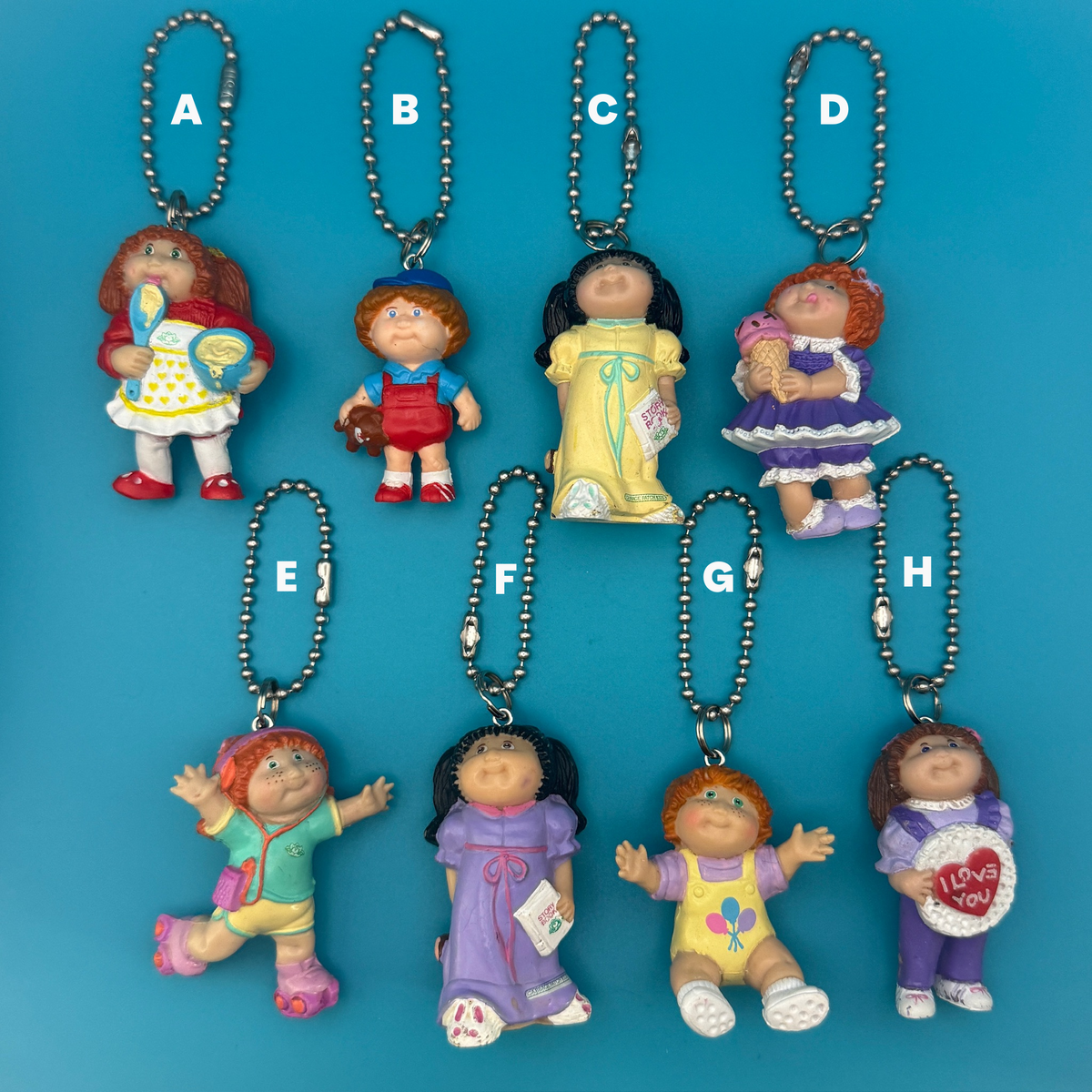 2' Cabe Patch Kids  s -  vintage keychain vintage charms for bag nostalgia vintage keychains y2k collectible - Bag Crap