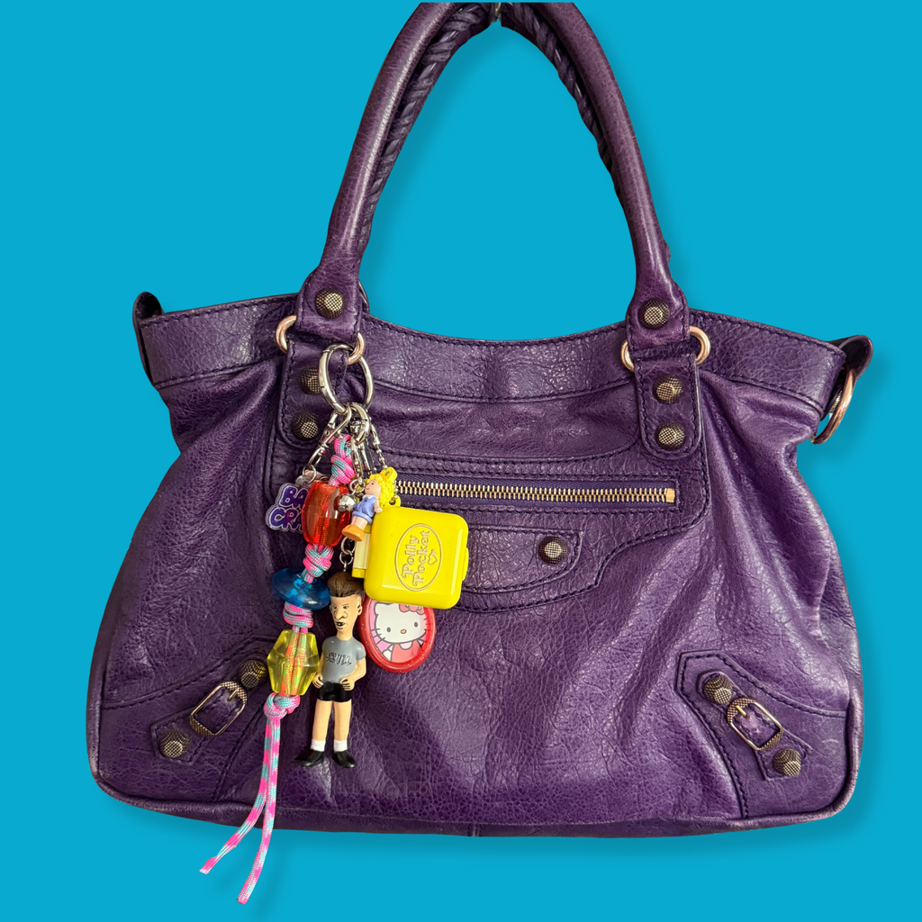 Vintage Butt-Head Polly Pocket Keychain Bag Charm Set