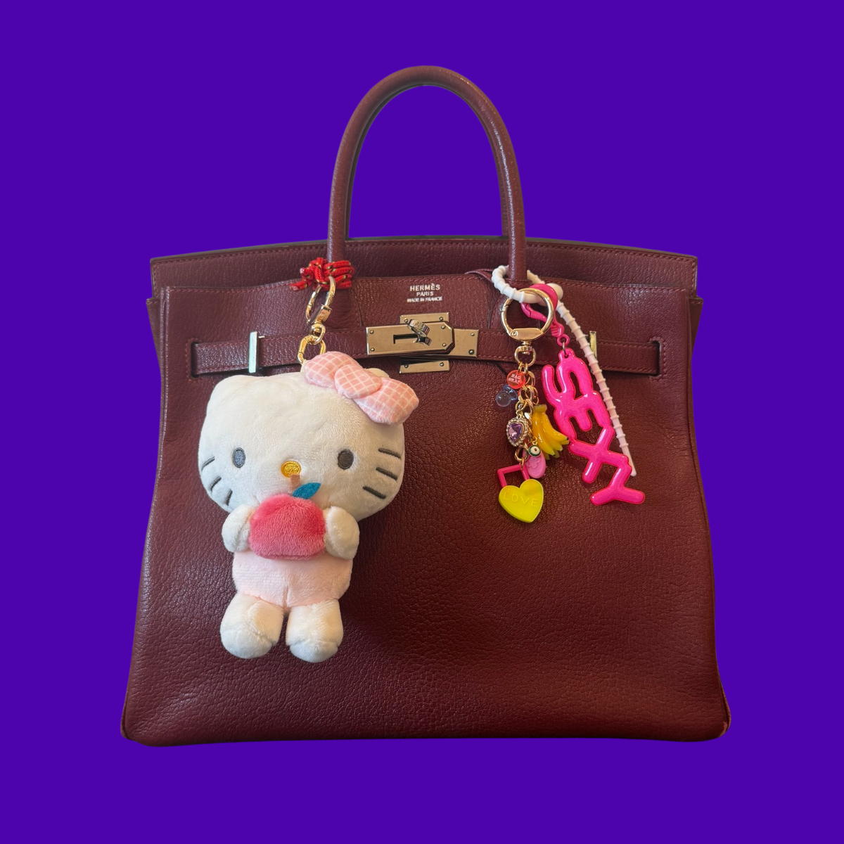 1980s Colorful 'SEXY' Jelly  s -  vintage keychain vintage charms for bag nostalgia vintage keychains y2k collectible - Bag Crap