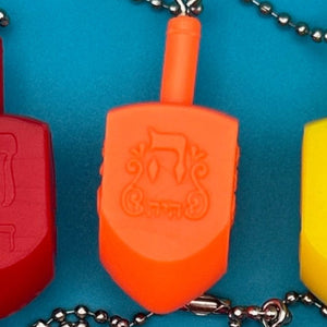 Rainbow Celluloid Dreidel  s: You Pick -  vintage keychain vintage charms for bag nostalgia vintage keychains y2k collectible - Bag Crap
