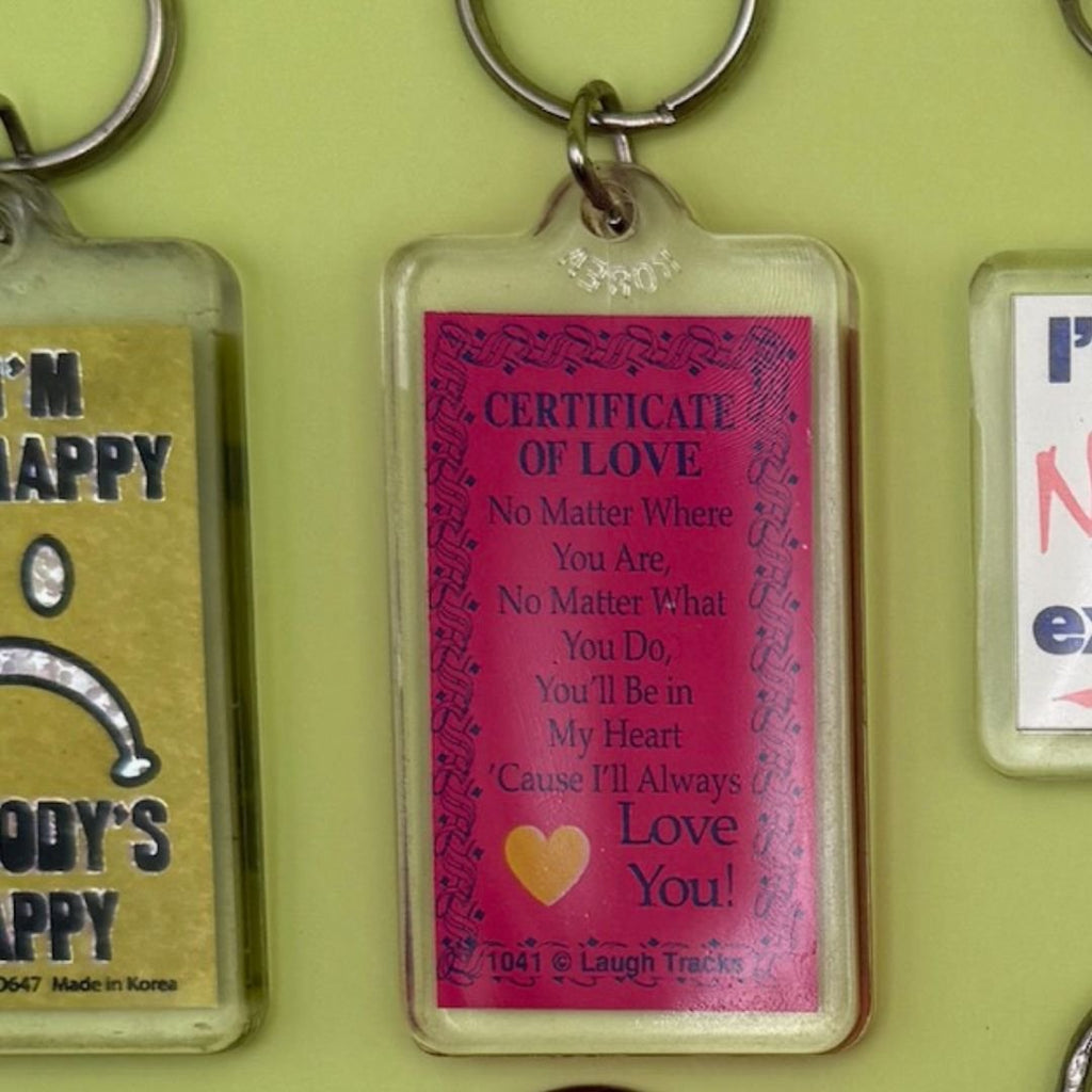 Vintage 90's Y2k Comedy Quote Keychains: Drop 3