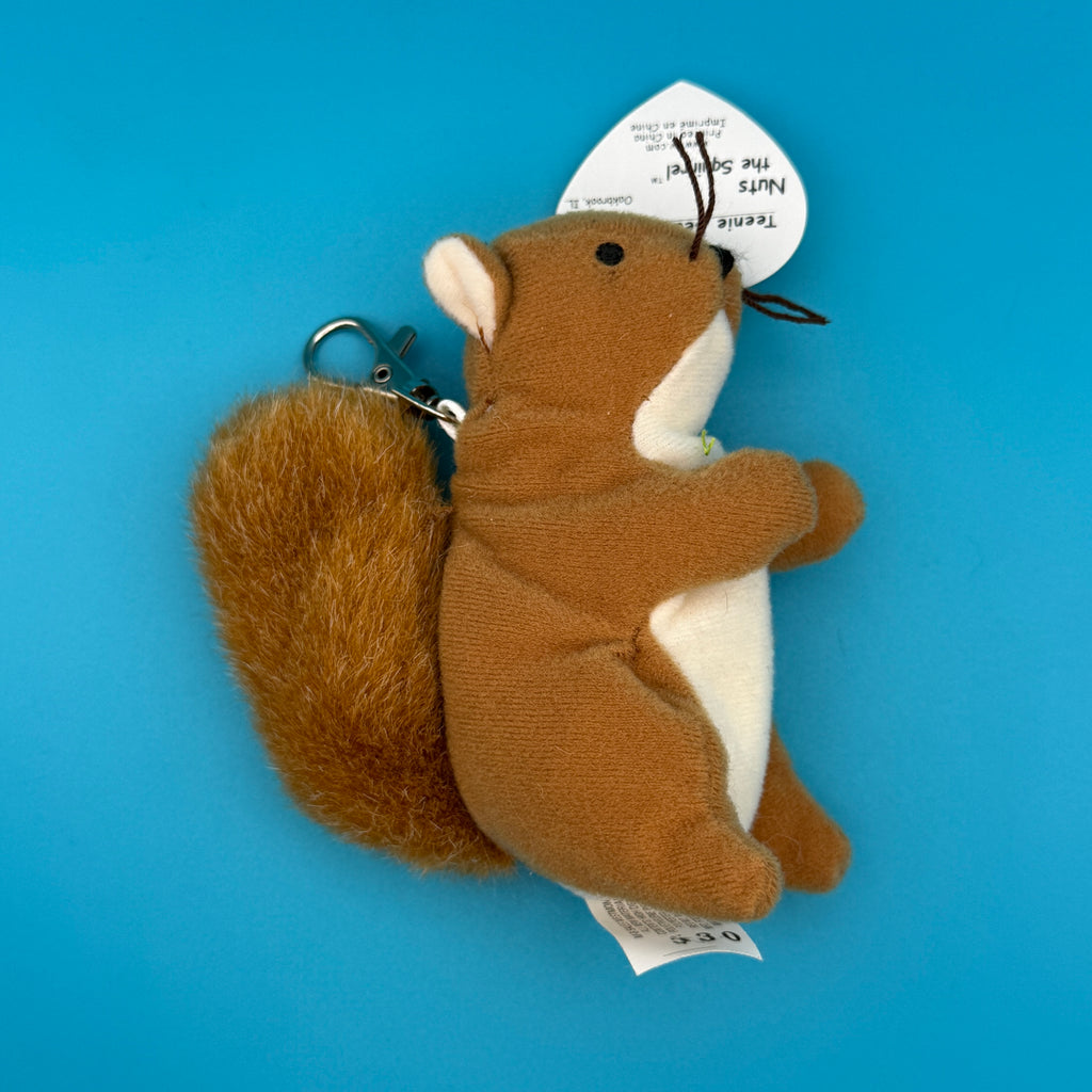Vintage Teenie Beanie Baby 'Nuts' the Squirrel Bag Charm