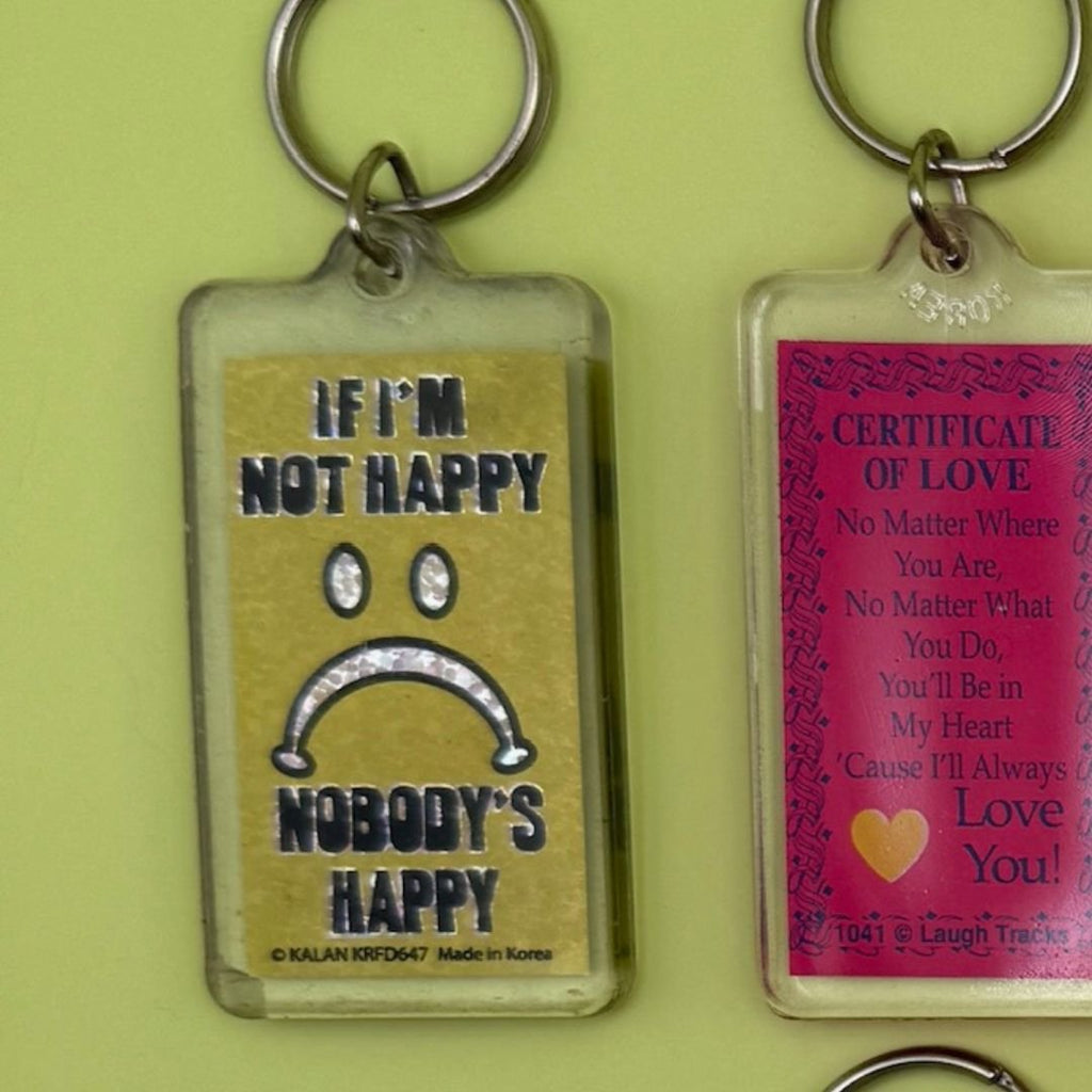Vintage 90's Y2k Comedy Quote Keychains: Drop 3