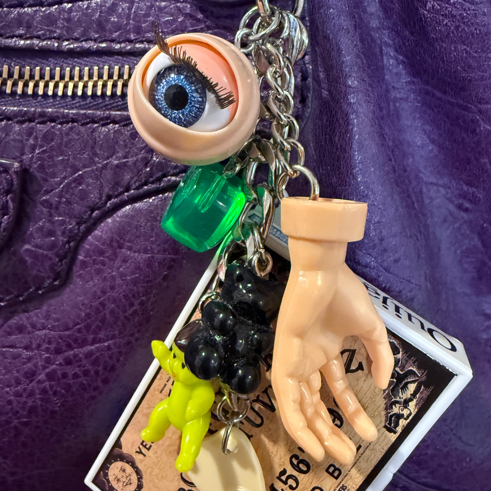 Ouija Board   Chain - vintage bag charm packs nostalgia vintage y2k vintage keychain vintage charms for bag nostalgia vintage keychains y2k collectible - Bag Crap