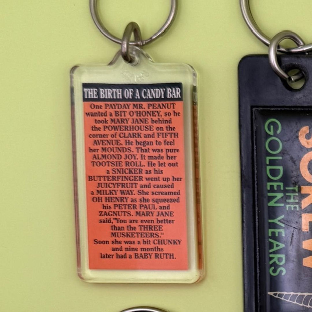 Vintage 90's Y2k Comedy Quote Keychains: Drop 4