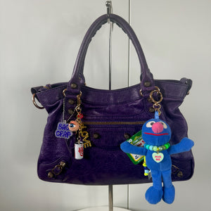 VTG Grover Plush Heart Necklace -  vintage keychain vintage charms for bag nostalgia vintage keychains y2k collectible - Bag Crap