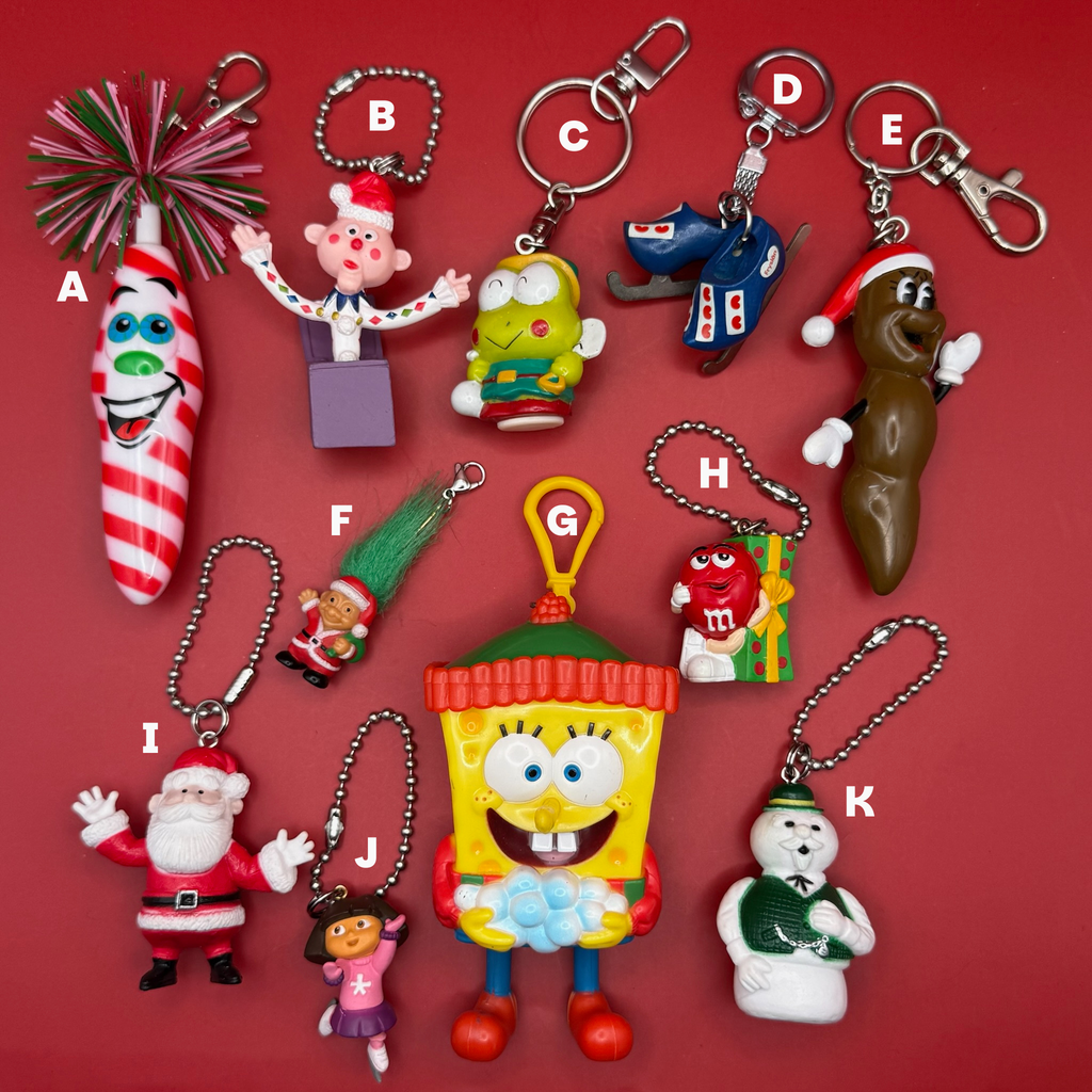 Vintage Holiday Character Assortment Bag Charms