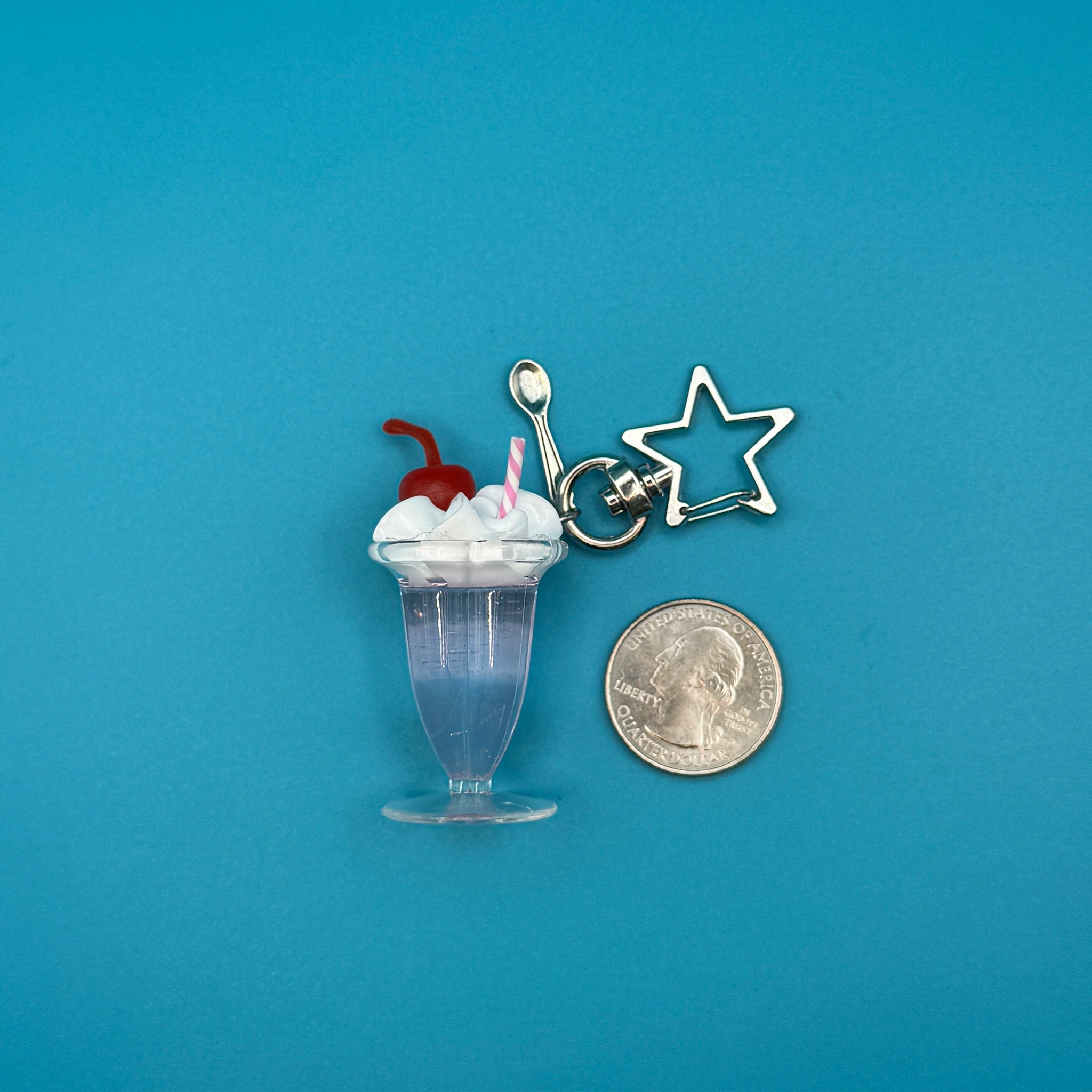 Retro Cherry Milkshake -  vintage keychain vintage charms for bag nostalgia vintage keychains y2k collectible - Bag Crap