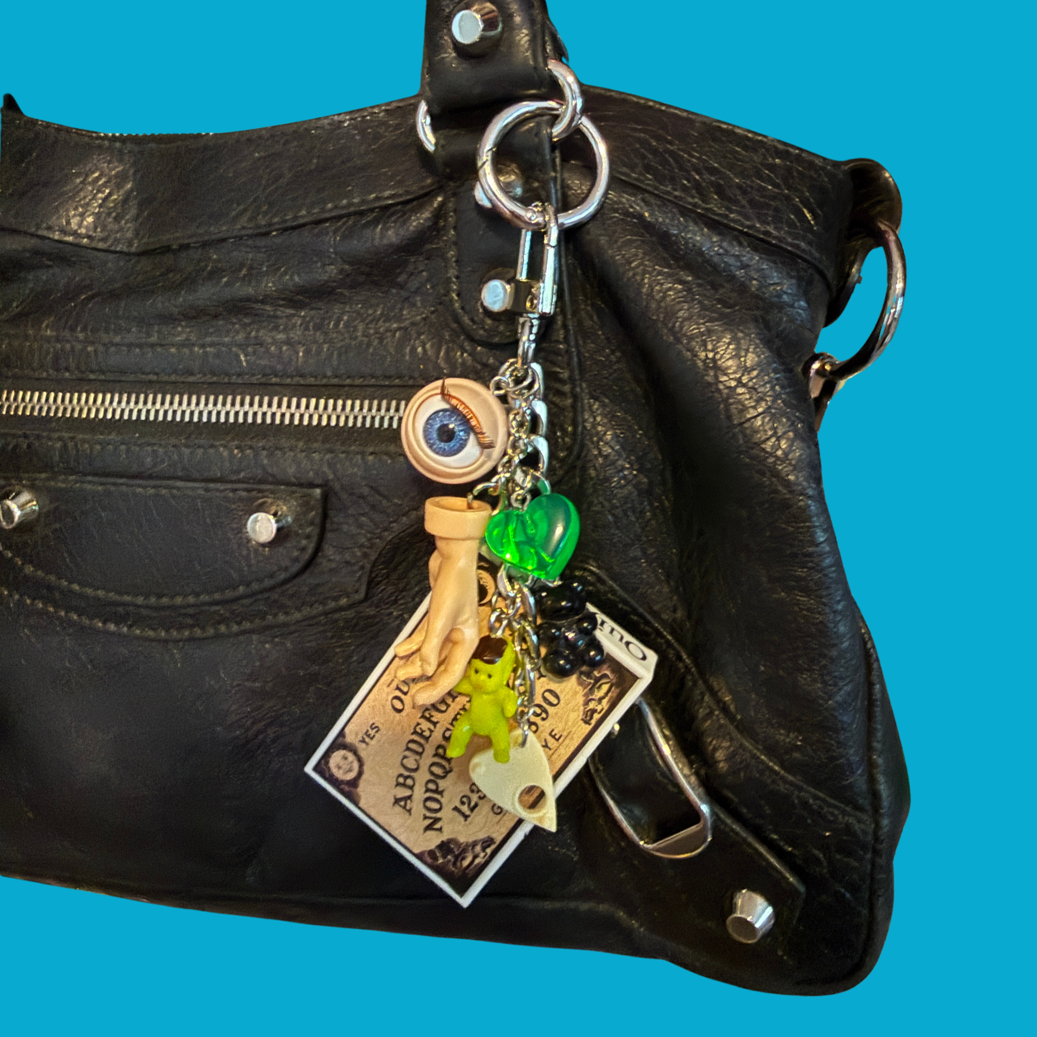 Ouija Board   Chain - vintage bag charm packs nostalgia vintage y2k vintage keychain vintage charms for bag nostalgia vintage keychains y2k collectible - Bag Crap