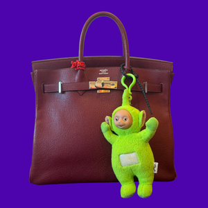 9.5'  Green Dipsy Teletubby Plush Coin Purse -  vintage keychain vintage charms for bag nostalgia vintage keychains y2k collectible - Bag Crap