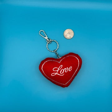 Vintage Red Heart Valentines Keychains & Bag Charms: You Pick