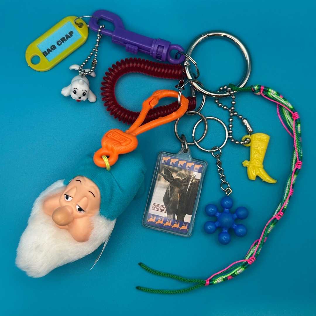 Sleepy Dwarf  Cracker Jack Cowboy Boot    &  Pack -  vintage keychain vintage charms for bag nostalgia vintage keychains y2k collectible - Bag Crap