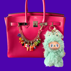 Marko Monroe × BAG CRAP — Custom Labubu   #4 -  vintage keychain vintage charms for bag nostalgia vintage keychains y2k collectible - Bag Crap