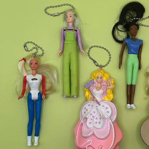 90's Y2k Barbie Doll Happy Meal Crafted  s: Drop 6 - barbie doll toy pink rare vintage keychain vintage charms for bag nostalgia vintage keychains y2k collectible - Bag Crap