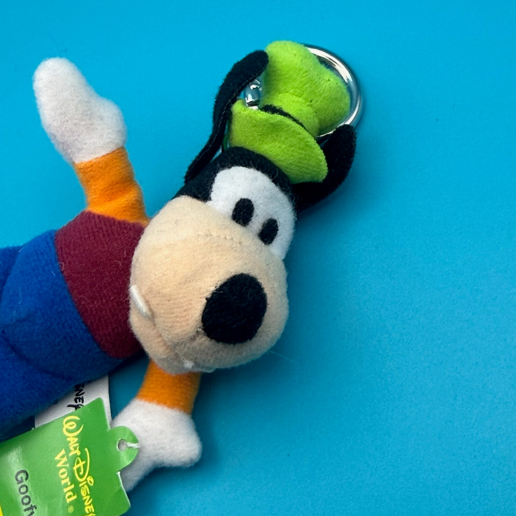 Vintage Y2K Disney Goofy Mini Beans Plush Bag Charm