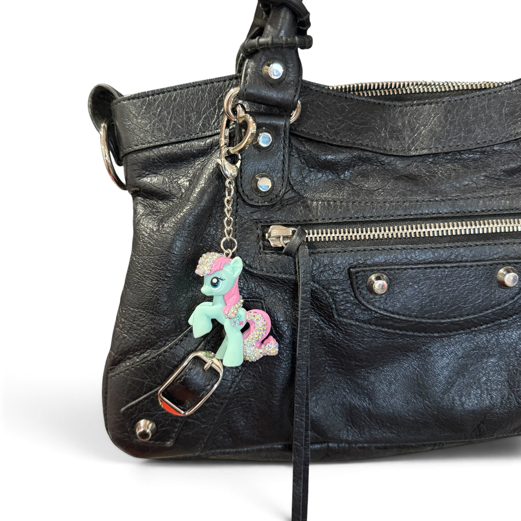 Bedazzled My Little Pony Bag Charm Keychain