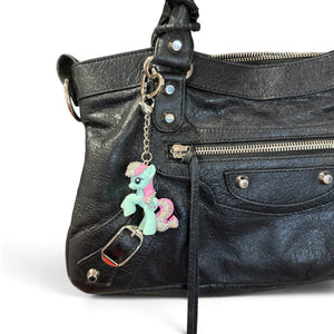 Bedazzled My Little Pony -  vintage keychain vintage charms for bag nostalgia vintage keychains y2k collectible - Bag Crap
