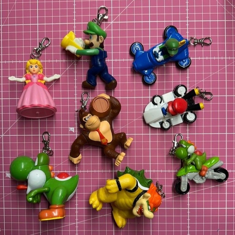 Vintage Crafted Nintendo Mario Cart Bag Charms