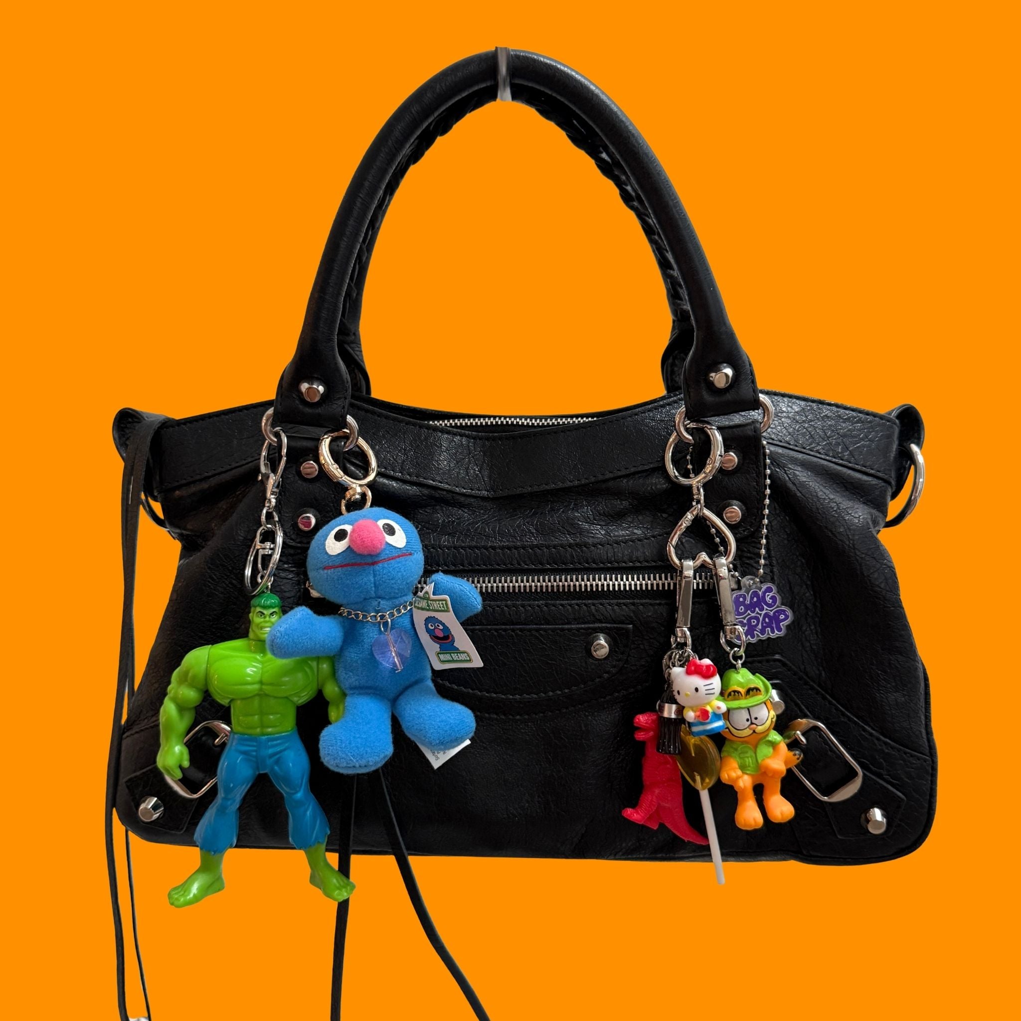 90s Plush Grover -  vintage keychain vintage charms for bag nostalgia vintage keychains y2k collectible - Bag Crap