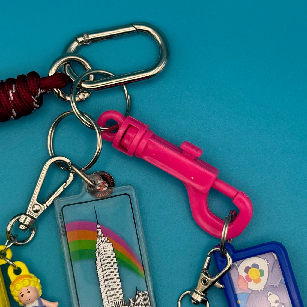 One-of-One Vintage Keychain Bag Charm Set — Yellow Polly Pocket