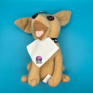 ‘90s Taco Bell Chihuahua Plush -  vintage keychain vintage charms for bag nostalgia vintage keychains y2k collectible - Bag Crap