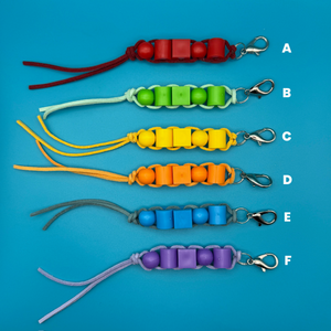 Bag Crap - Rainbow Block Bead Bag Charms - Support Equality Texas Fund