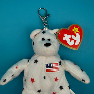 VTG Teenie Beanie Baby ‘Glory the Bear’ -  vintage keychain vintage charms for bag nostalgia vintage keychains y2k collectible - Bag Crap