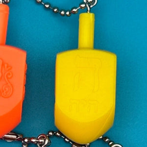 Rainbow Celluloid Dreidel  s: You Pick -  vintage keychain vintage charms for bag nostalgia vintage keychains y2k collectible - Bag Crap