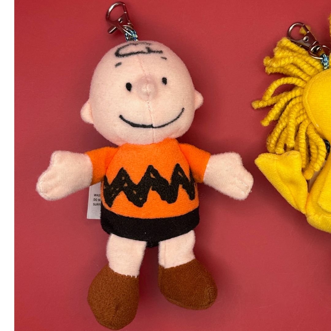 Y2k  Charlie Brown & Woodstock   s -  vintage keychain vintage charms for bag nostalgia vintage keychains y2k collectible - Bag Crap