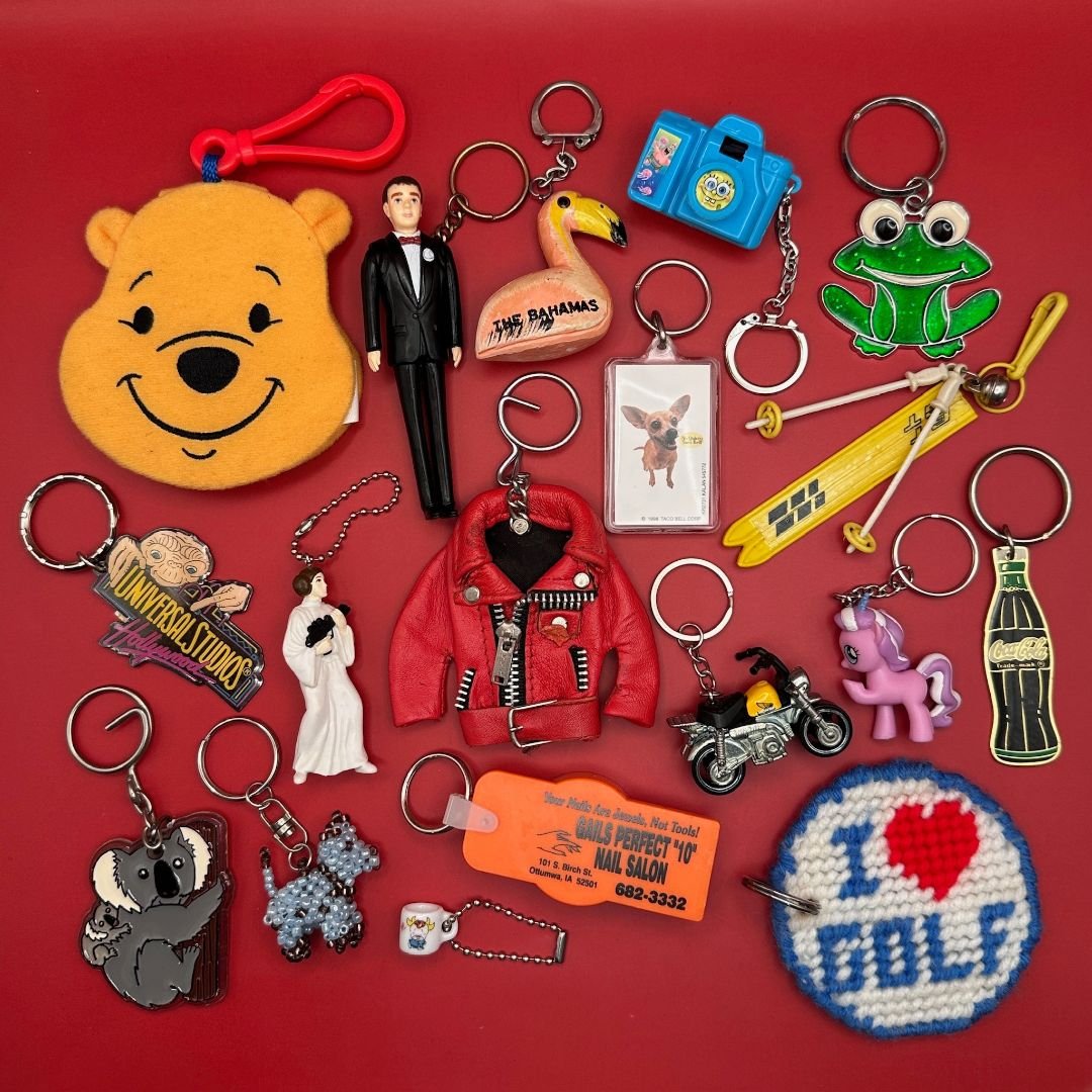 1980s-   s &  s: Drop 46 -  vintage keychain vintage charms for bag nostalgia vintage keychains y2k collectible - Bag Crap