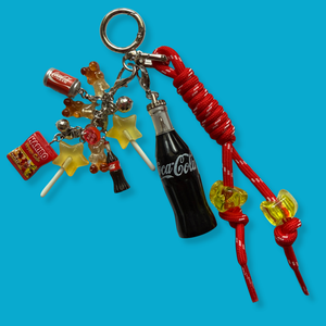 Limited  Candy   Pack: Happy Cola -  vintage keychain vintage charms for bag nostalgia vintage keychains y2k collectible - Bag Crap