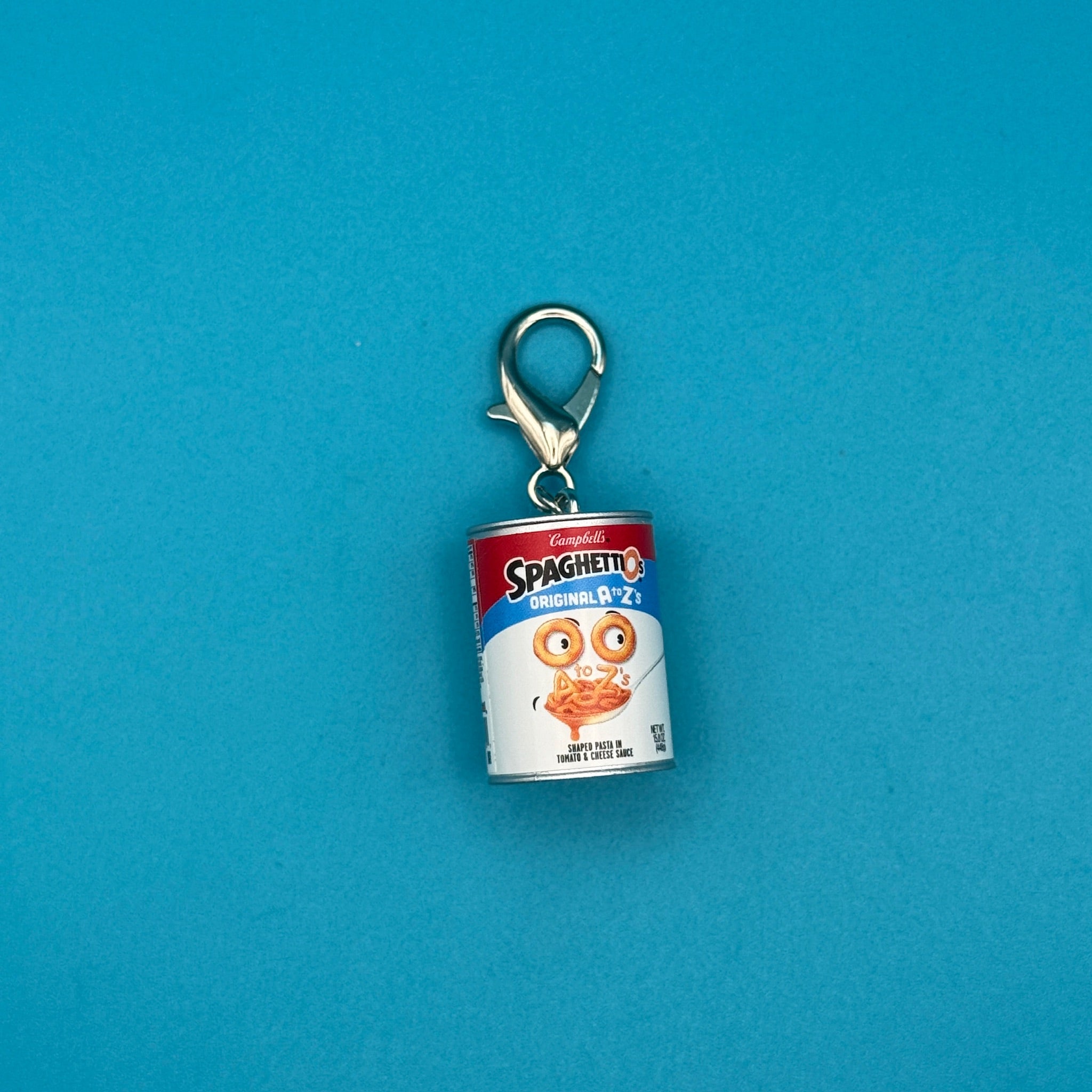 Mini Campbell's SpaghettiOs -  vintage keychain vintage charms for bag nostalgia vintage keychains y2k collectible - Bag Crap