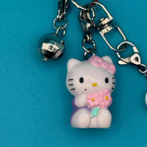 Mini Hello Kitty + Sweet Heart Trinket   Set - vintage bag charm packs nostalgia vintage y2k vintage keychain vintage charms for bag nostalgia vintage keychains y2k collectible - Bag Crap