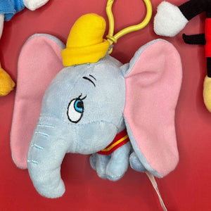 Bag Crap - Vintage Y2k Disney Parks Dumbo, Mickey Mouse, & Donald Duck Plush Bag Charms