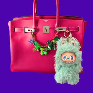 Marko Monroe × BAG CRAP — Custom Labubu   #5 -  vintage keychain vintage charms for bag nostalgia vintage keychains y2k collectible - Bag Crap